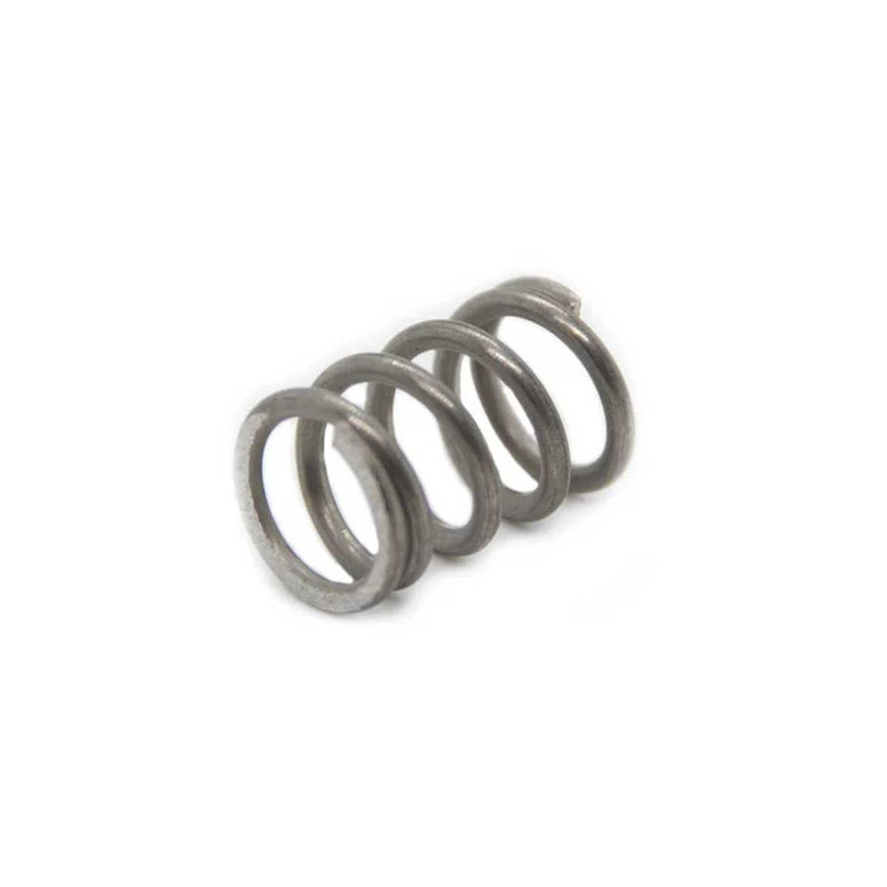 Metal spring on a white background